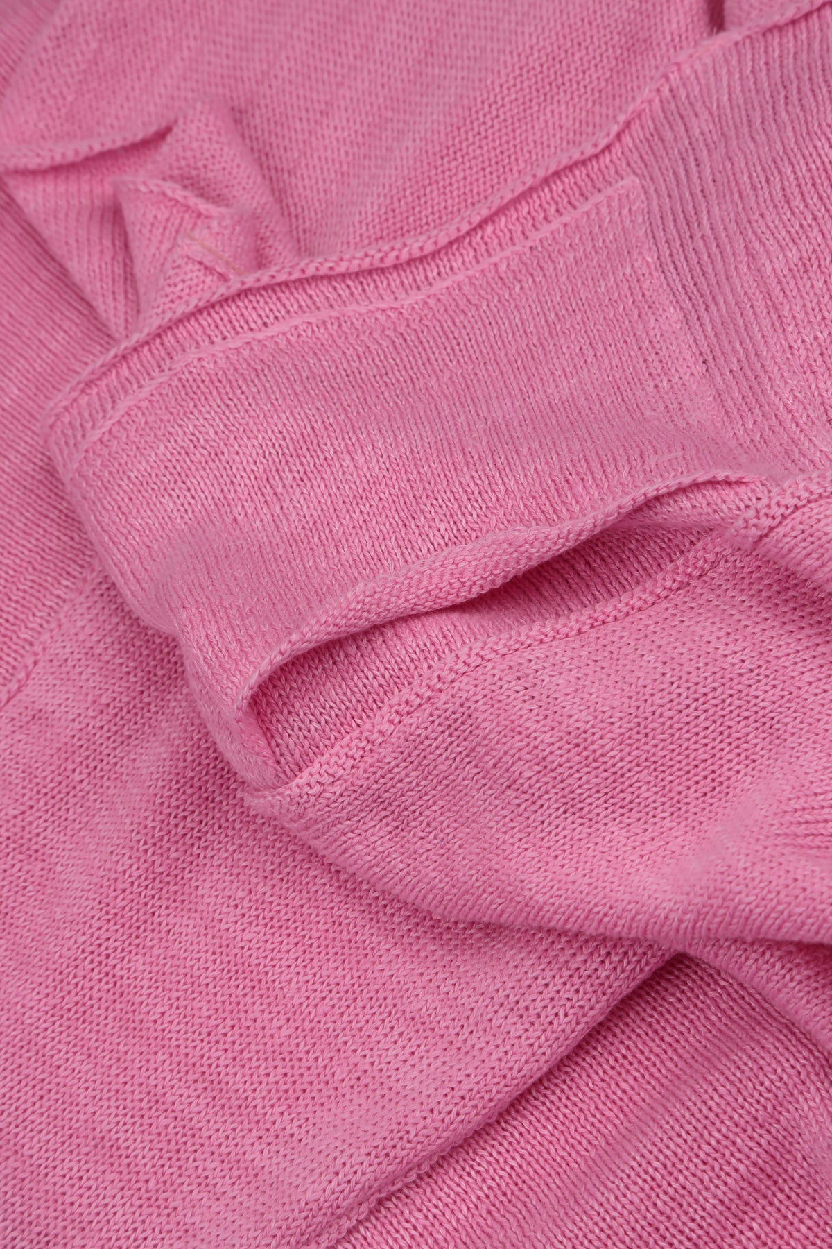 A-Line Two Pockets Taffy Pink Linen Jumper 5