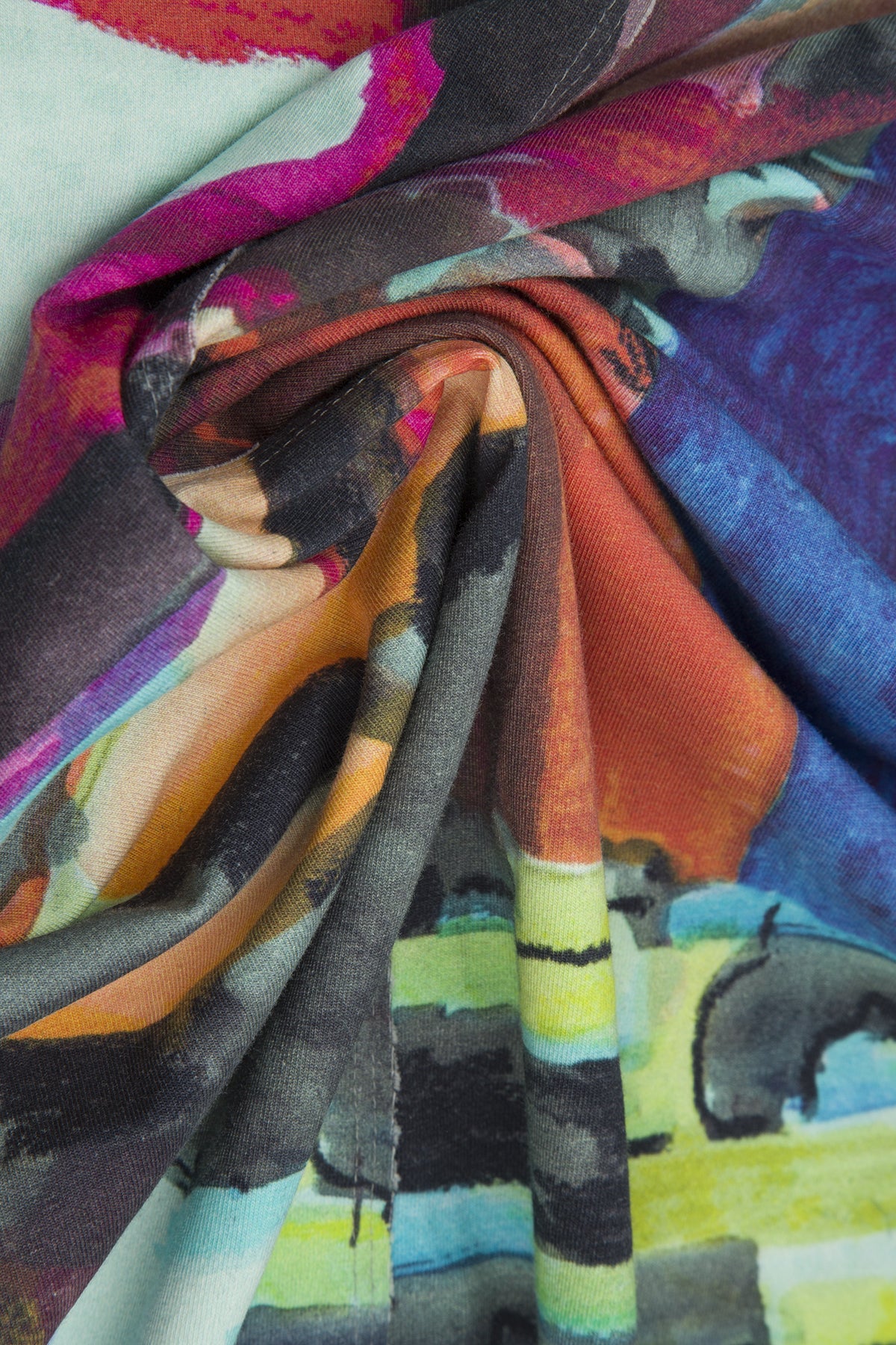 Abstract Cotton Leggings 4