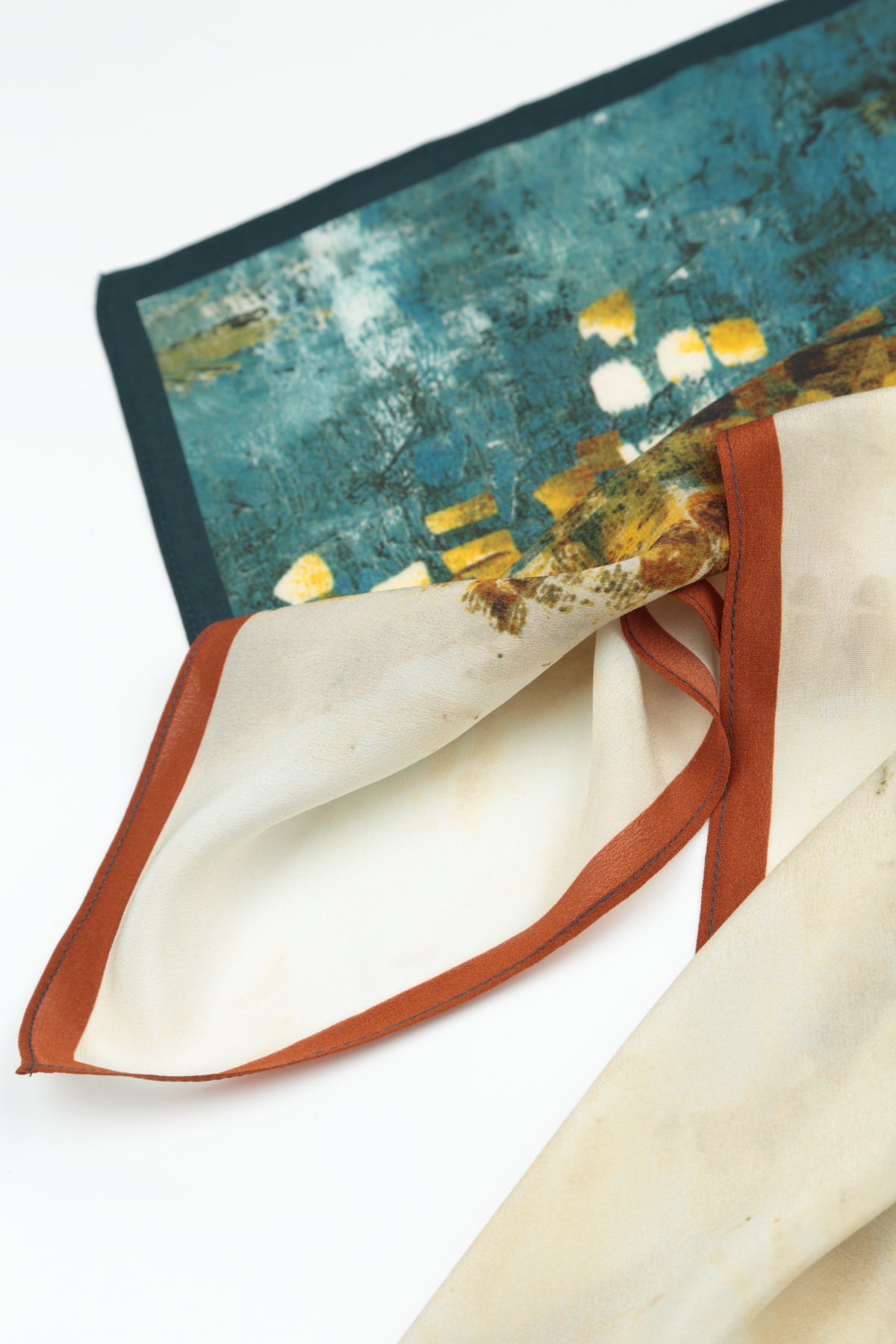 Abstract Mosaic Silk Scarf 5