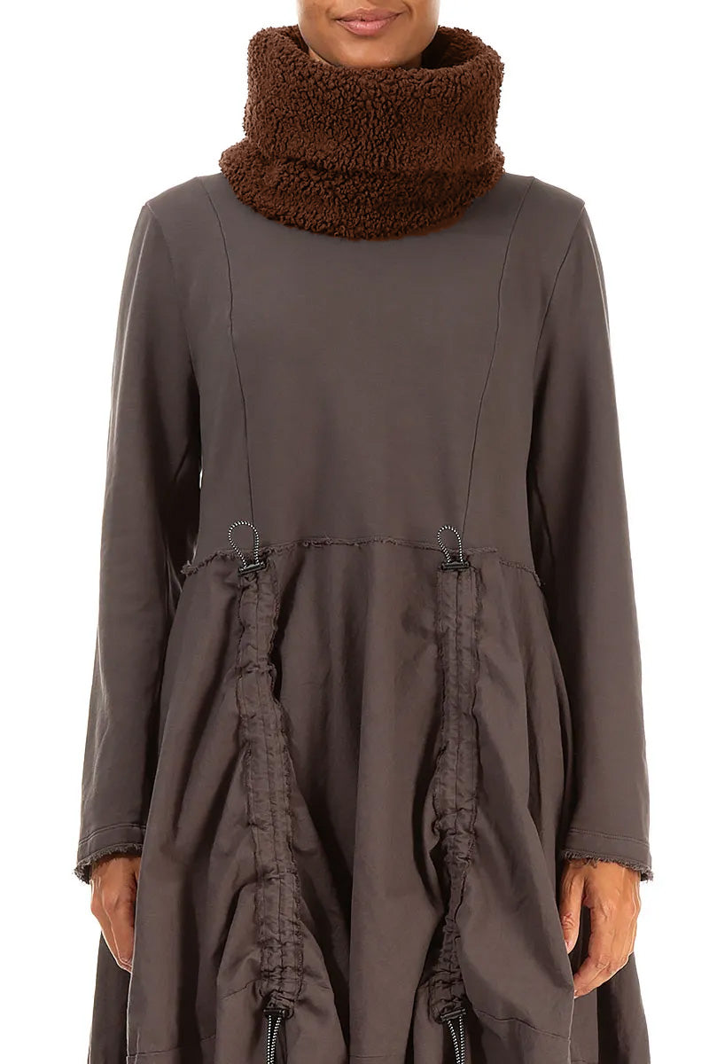 Aged Copper Teddy Cotton Infinity Scarf 1