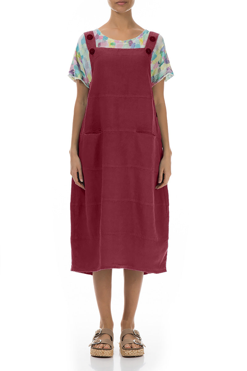 dungaree dress linen Bohemian Dungaree Dress in light linen  Yvonne S OFFICIAL