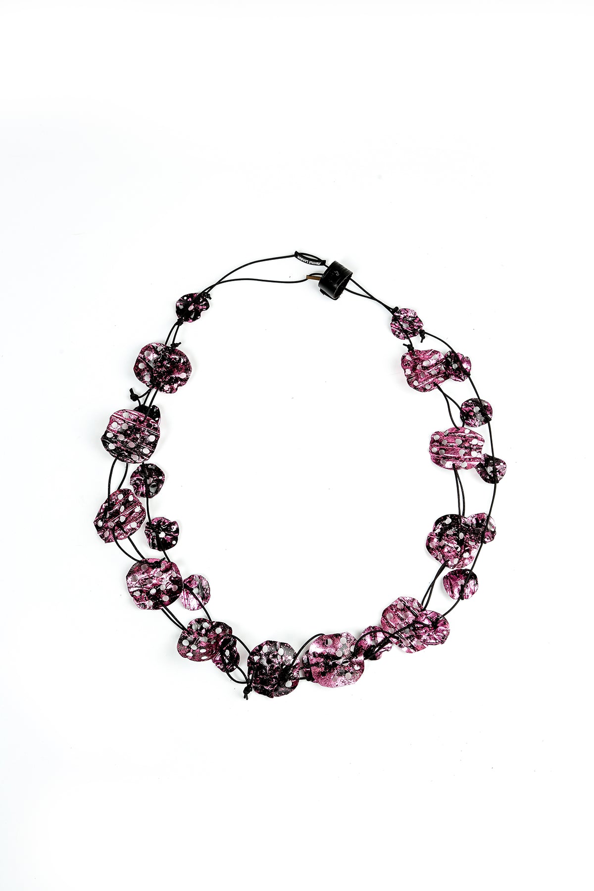 Mauve Taupe Lotus Root Fine Necklace 2