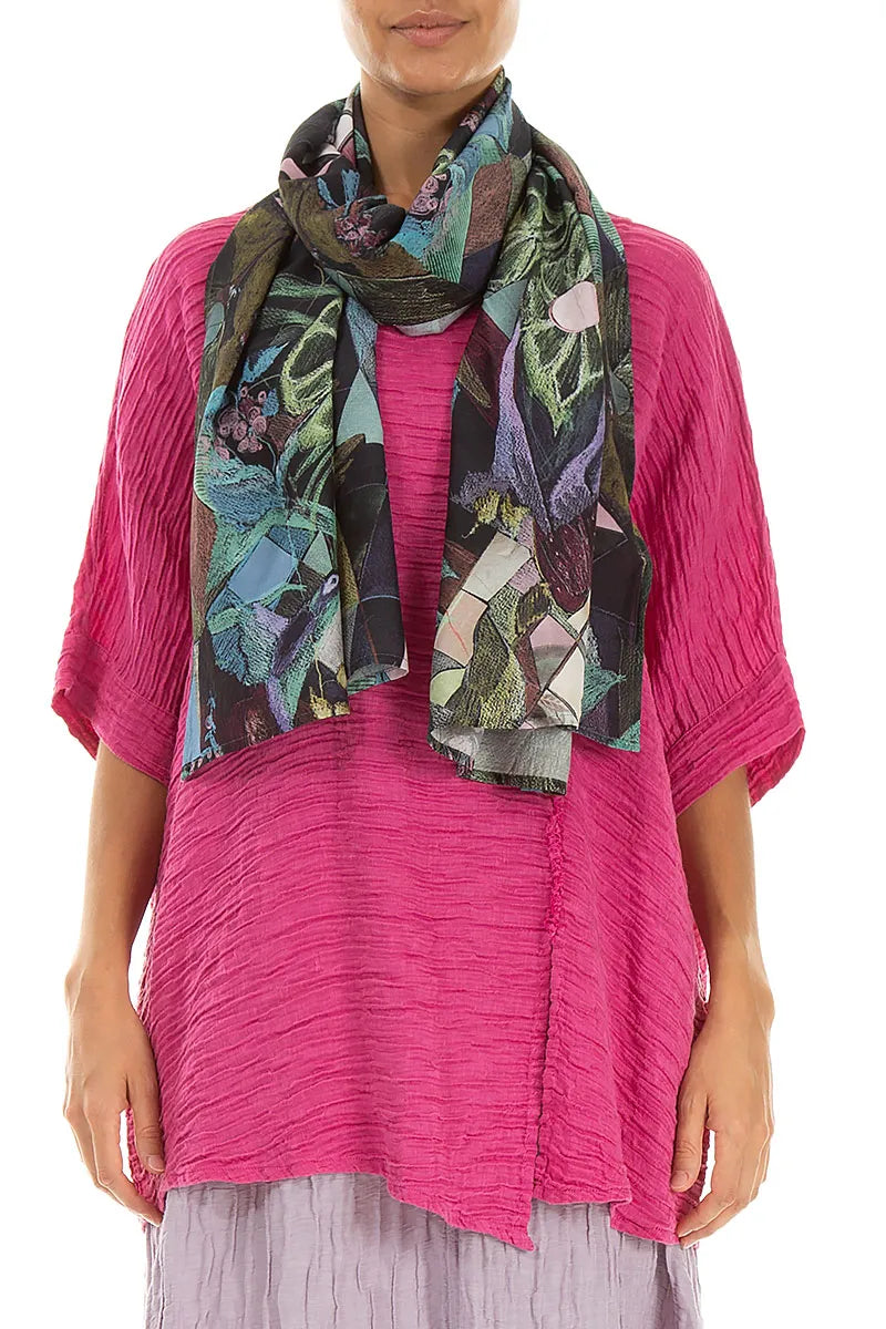 Art Mosaic Silk Bamboo Scarf