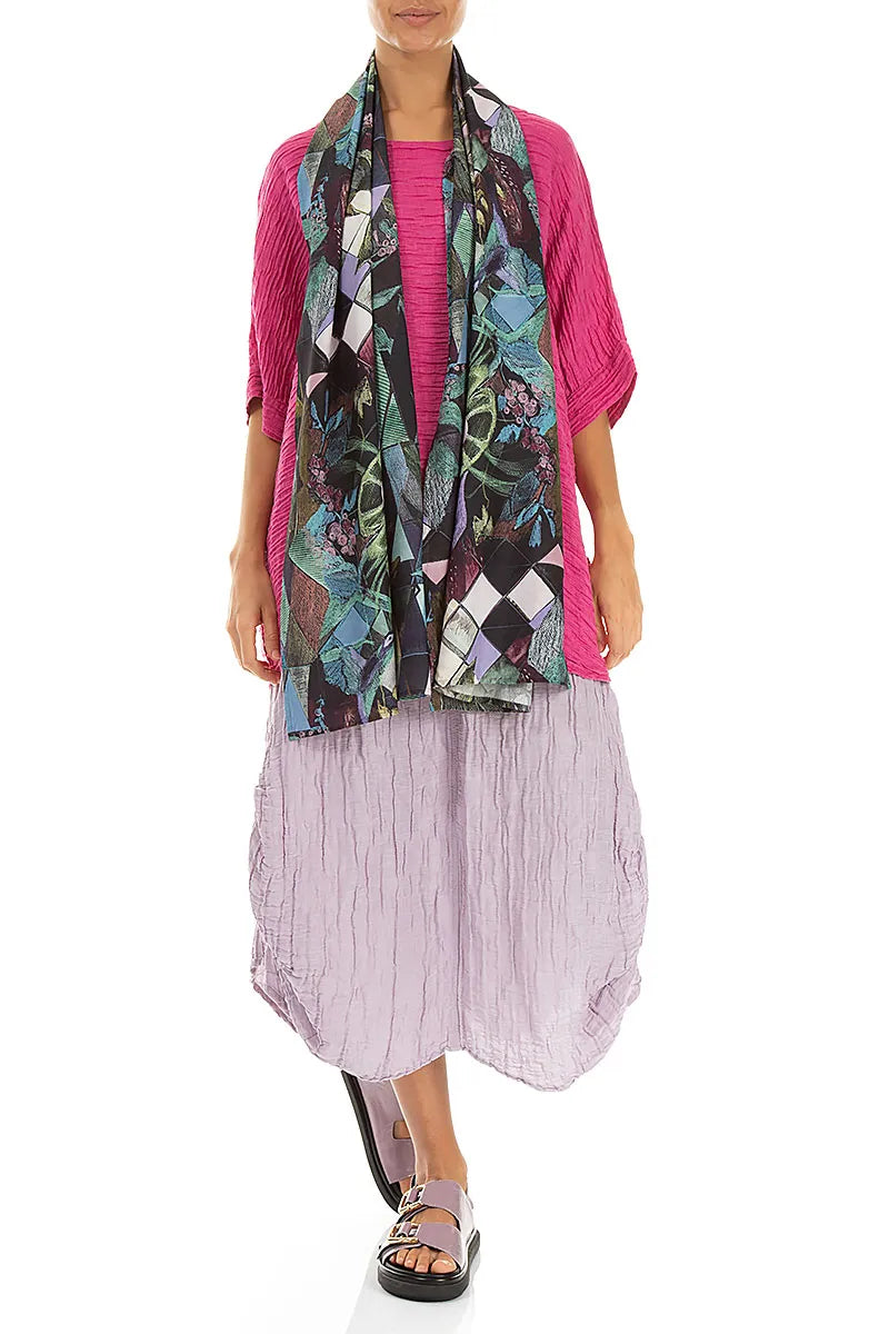 Art Mosaic Silk Bamboo Scarf