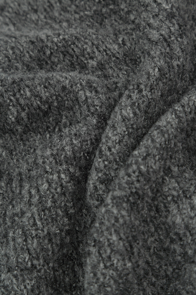 Asymmetrical Grey Wool Cardigan 5