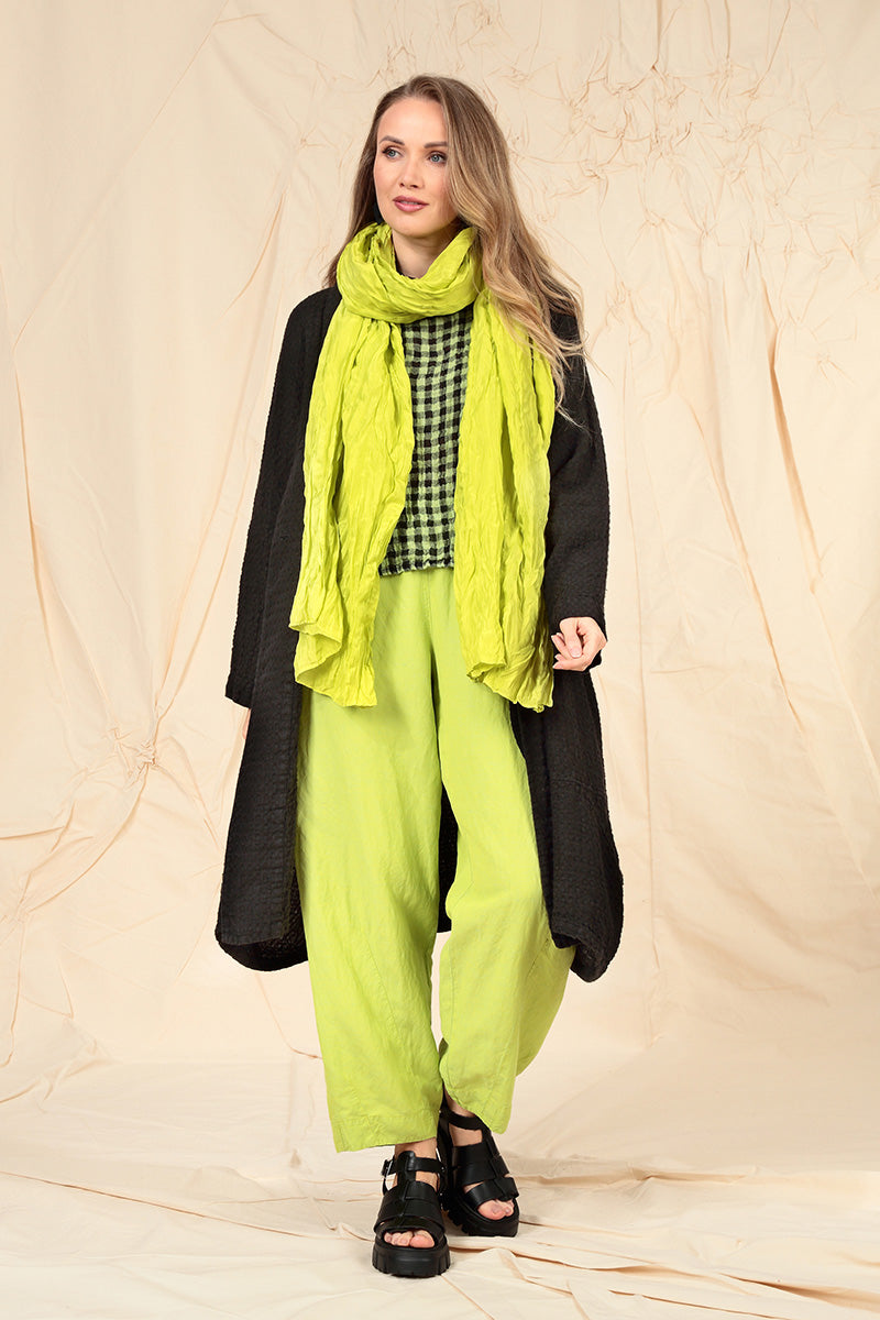 Balloon Black Textured Linen Jacket Dress 6