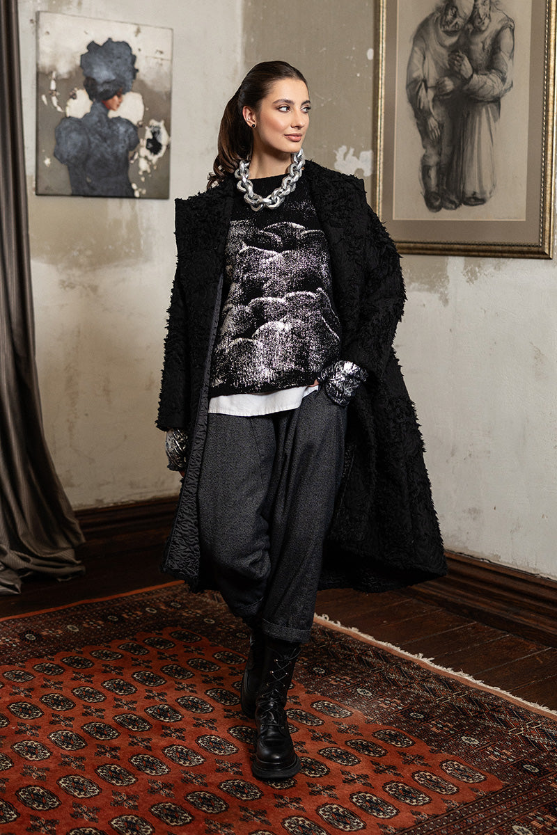 Balloon Charcoal Wool Trousers 10