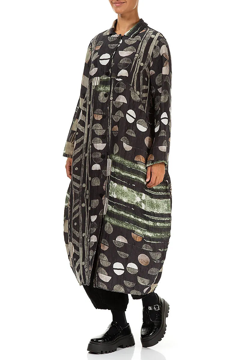 Balloon Crinkled Moonlight Silk Linen Jacket 3