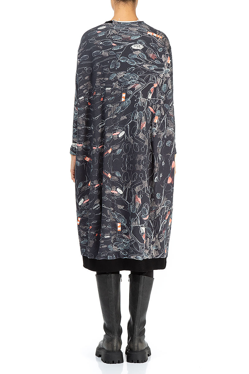 Balloon Nightfall French Terry Cotton Dress 2