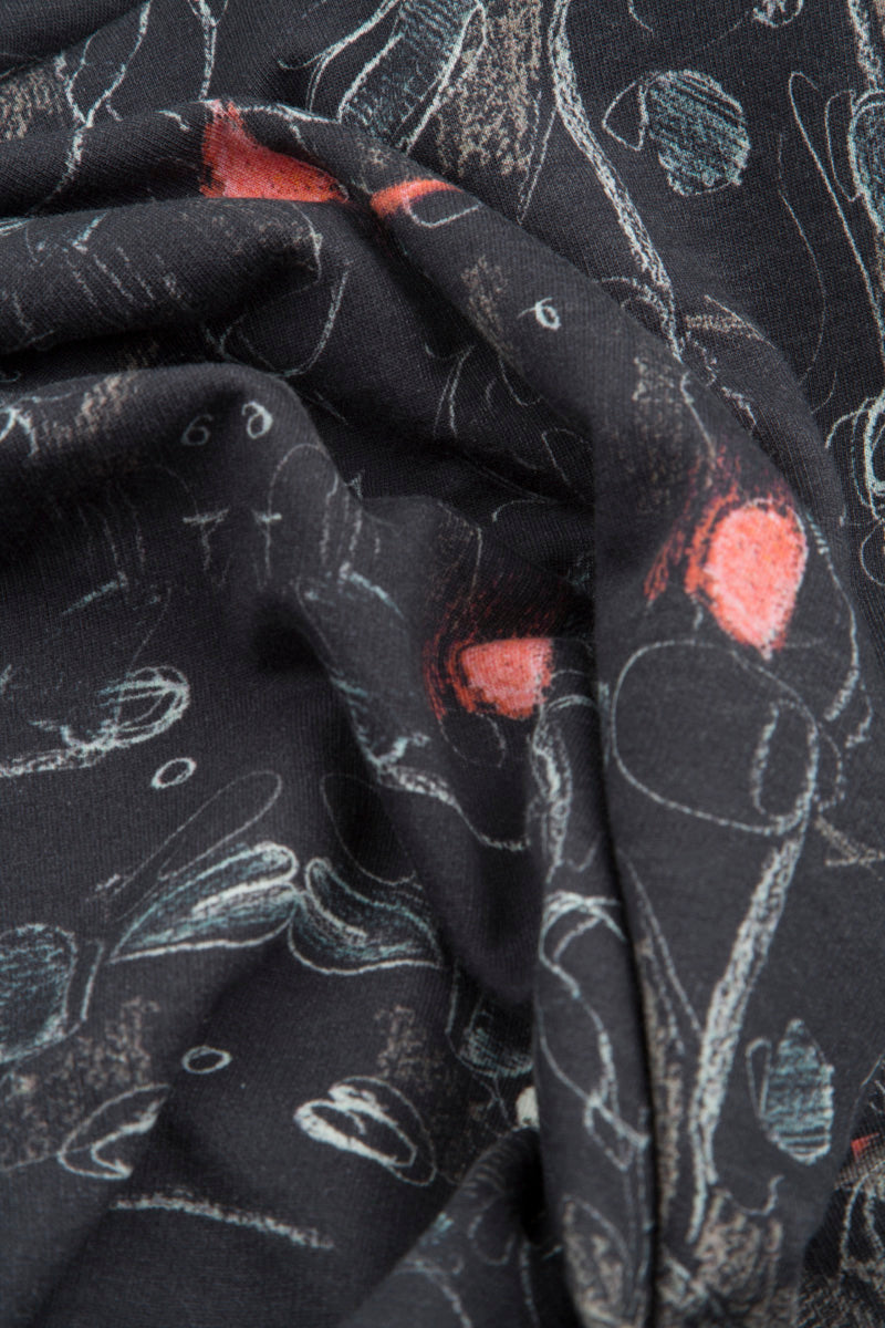 Balloon Nightfall French Terry Cotton Dress 5