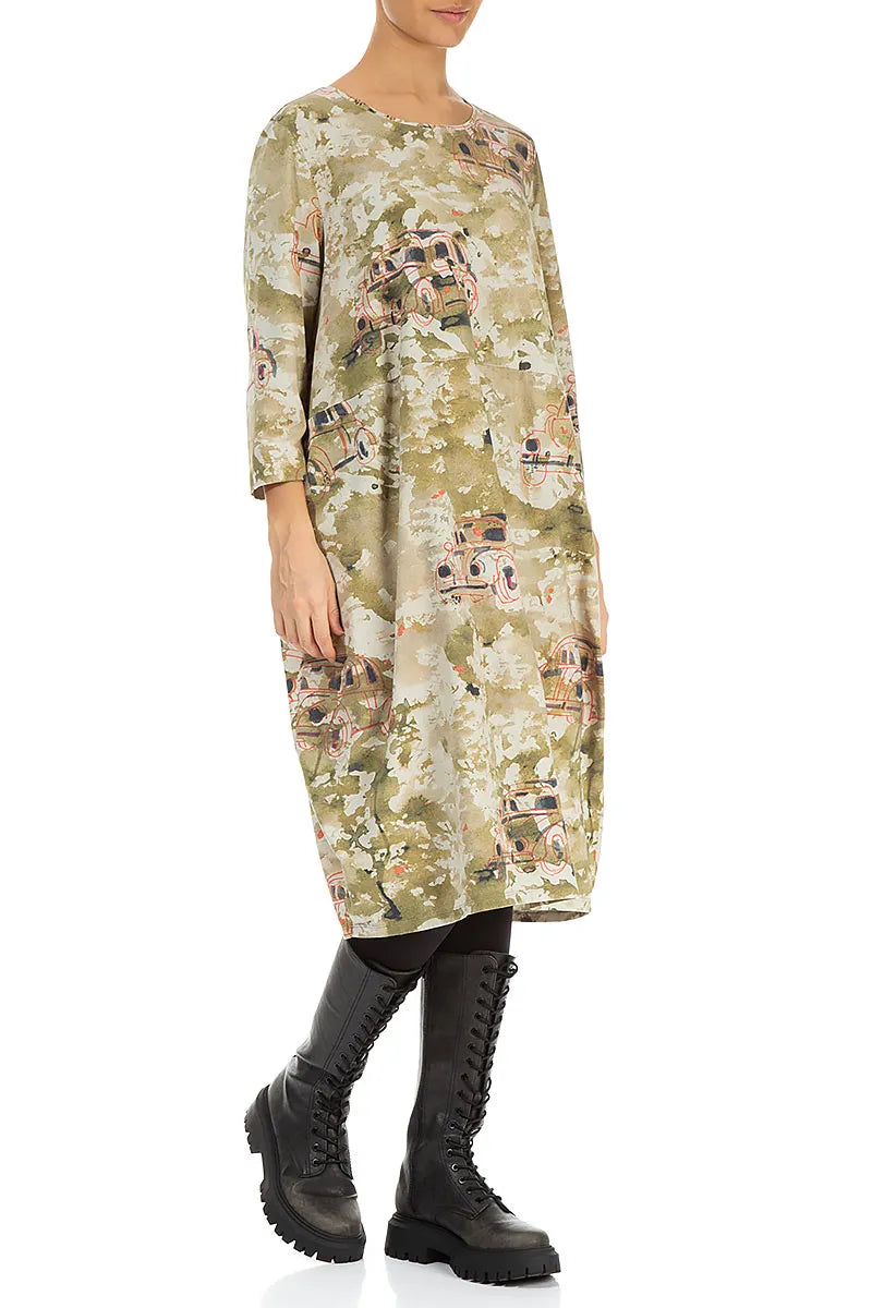 Balloon Retro Cotton Dress 3