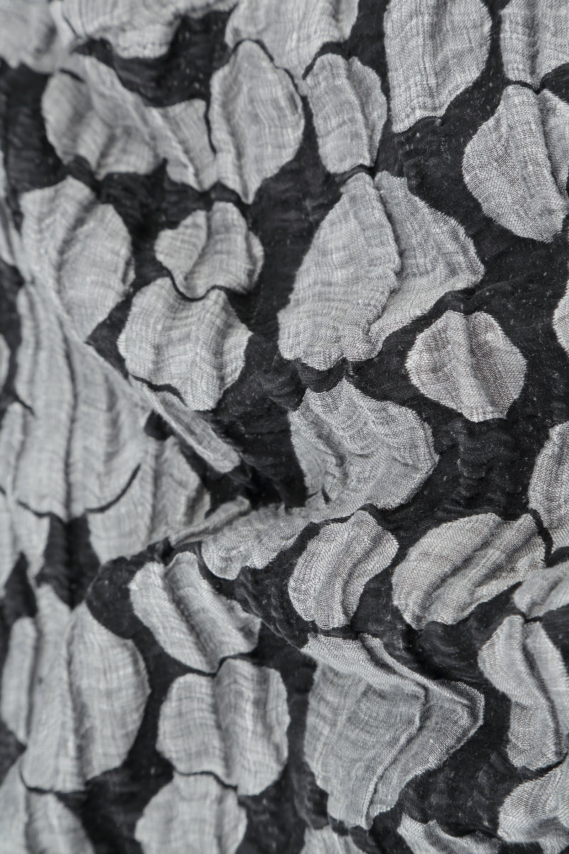 Balloon Silver Circle Silk Linen Dress 5