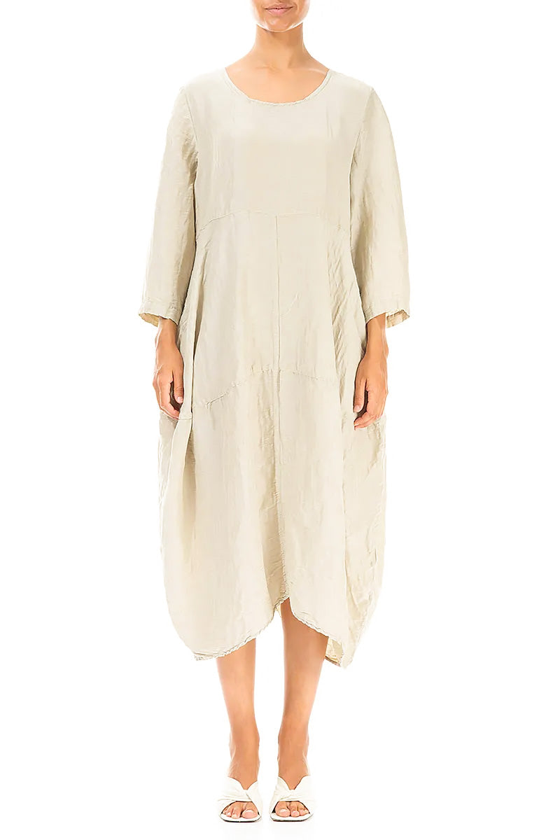 Linen Dress Balloon Dress With Pockets Shop Our Graceful Italian