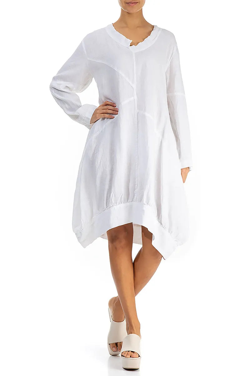 Balloon White Linen Tunic 3