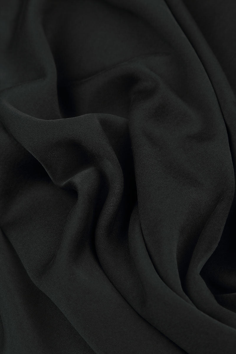 Black Silk Bead Necklace 7