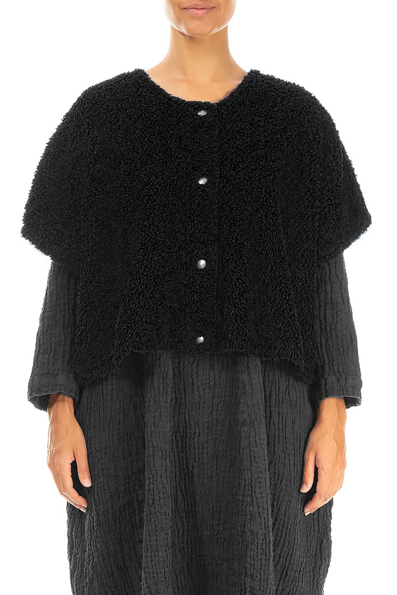 Gilet en coton noir Teddy