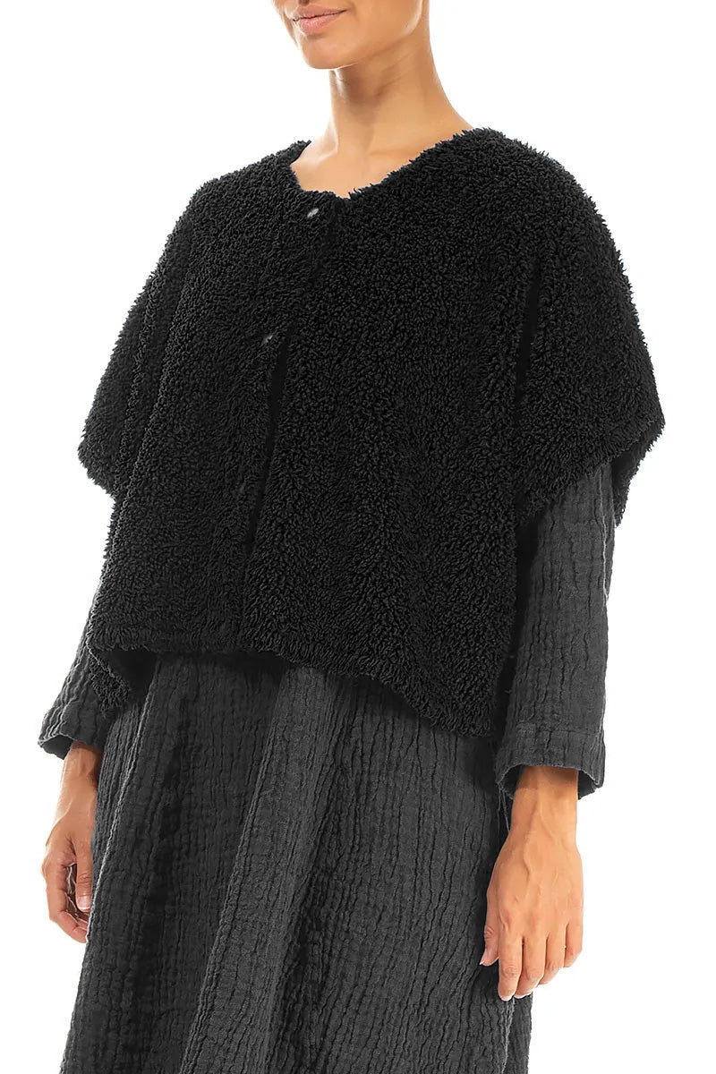 Gilet en coton noir Teddy