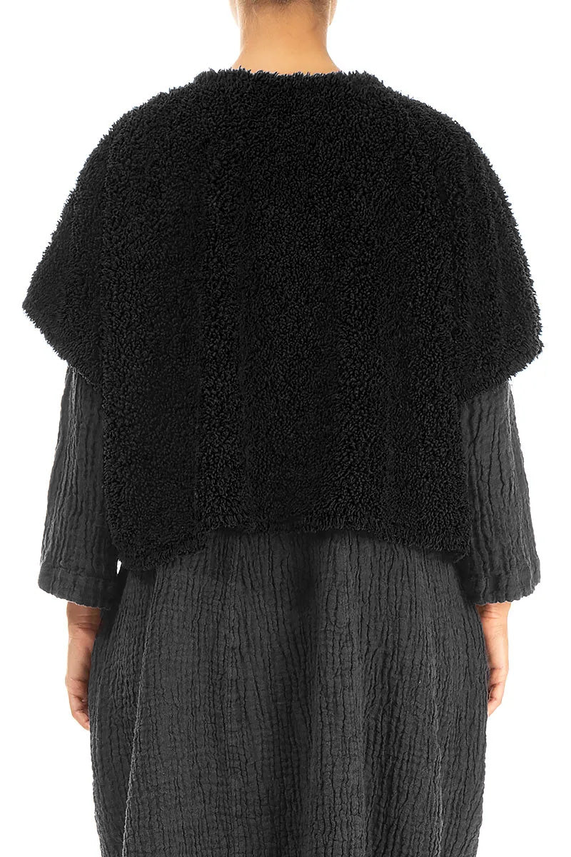 Gilet en coton noir Teddy