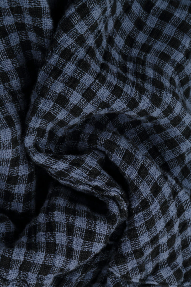 Blue Nova Check Linen Vest 5