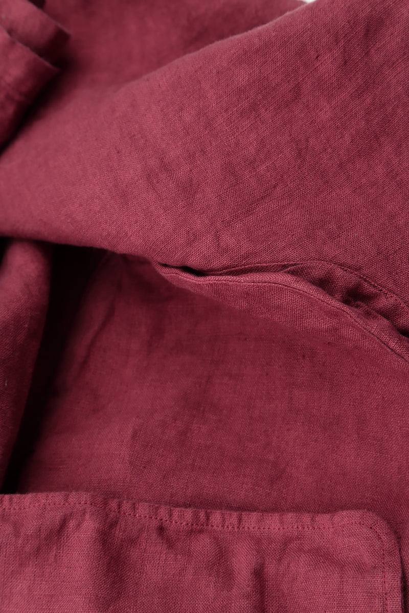 Boxy Antique Ruby Linen Jacket 5