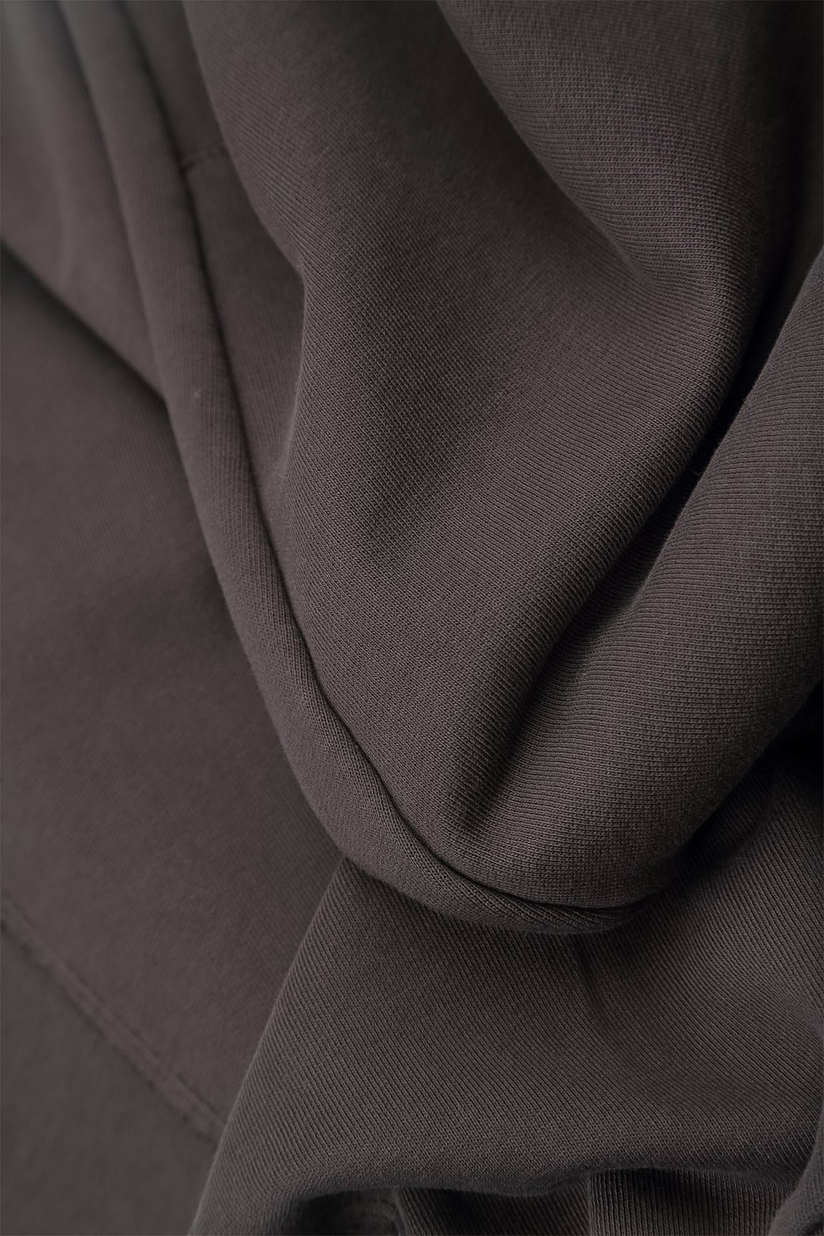 Veste ample et structurée Anthracite en coton French Terry
