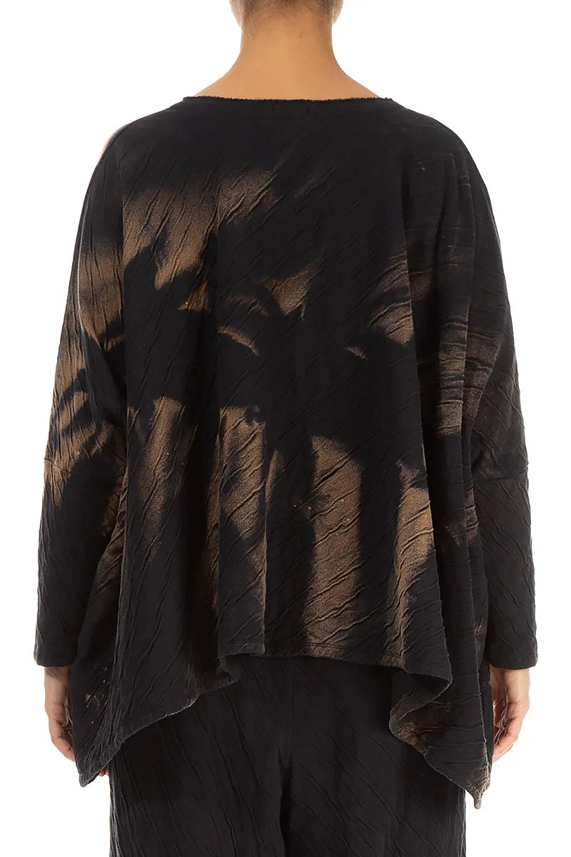 Boxy Tie-Dye Wavy Cotton Jumper 3