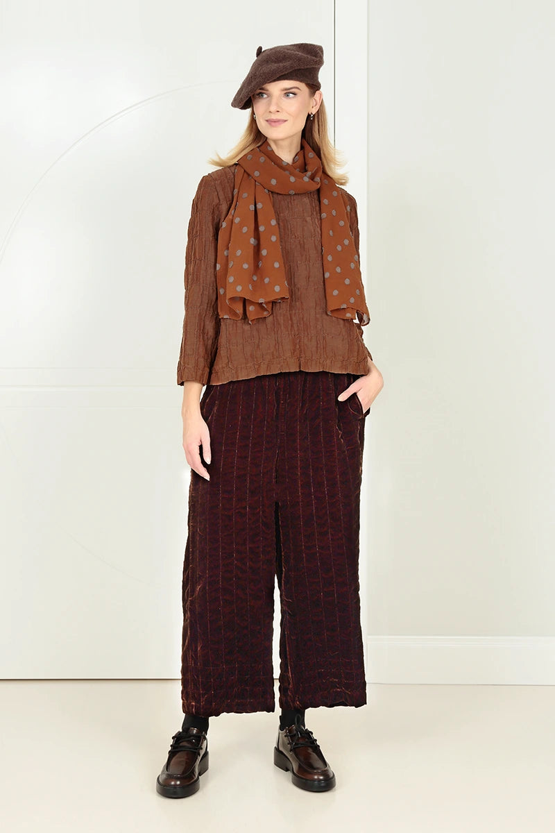 Brown Knitted Wool Beret 4