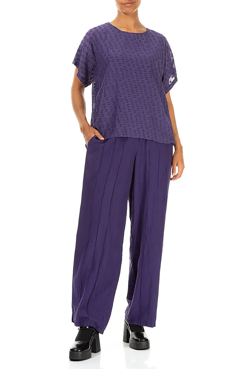 Bubbly Purple Silk Blouse 4