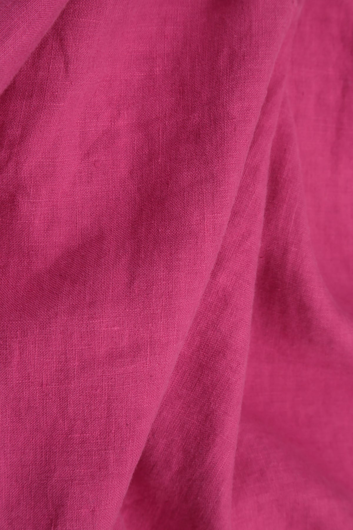Buttoned Fuchsia Linen Dress 5