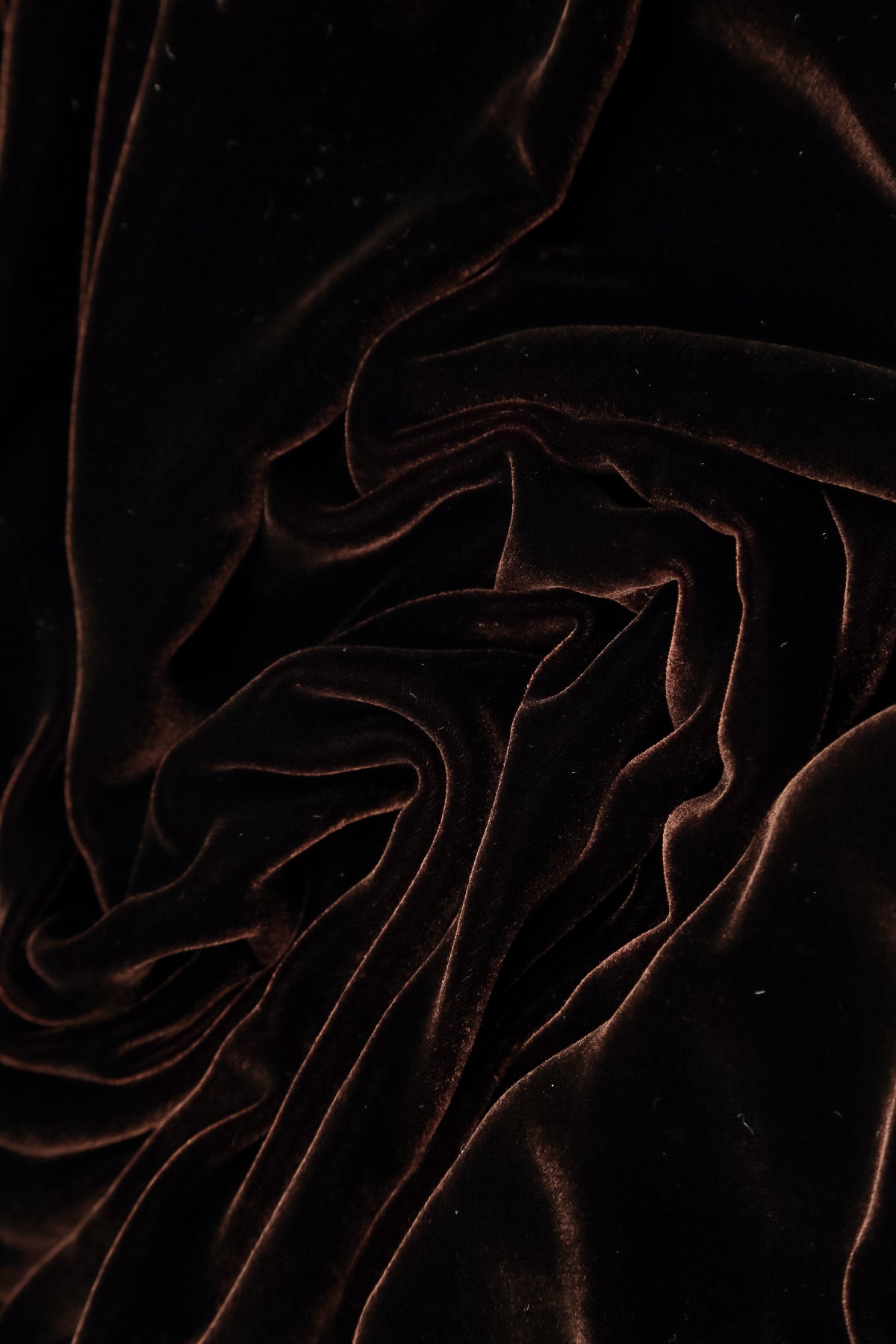 Buttoned Truffle Brown Silk Velvet Jacket