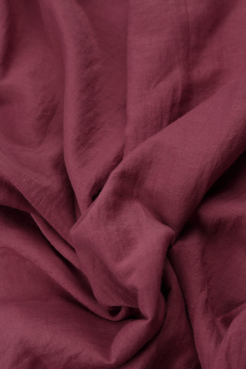 Cap Sleeves Antique Ruby Silk Cotton Blouse 5