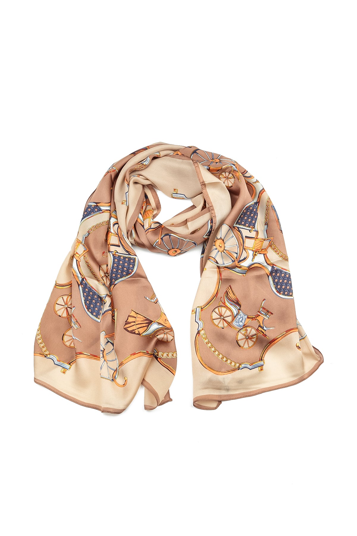 Carriage Chain Silk Scarf 4