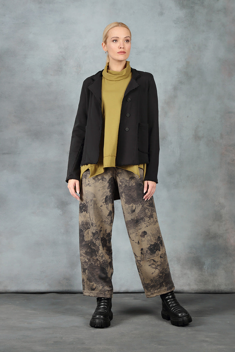 Collar Black Cotton Jacket 6