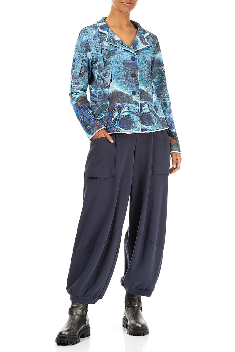 Collar Blue Reverie Cotton Jacket 5