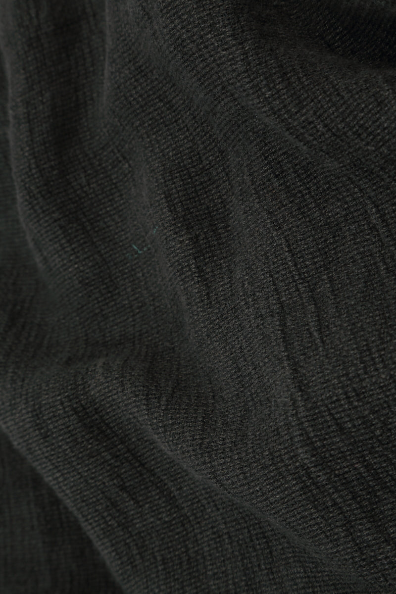 Collar Zip Chocolate Mélange Linen Jacket 5