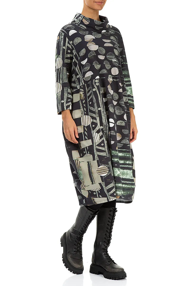 Cowl Neck Moonlight Cotton Dress 3