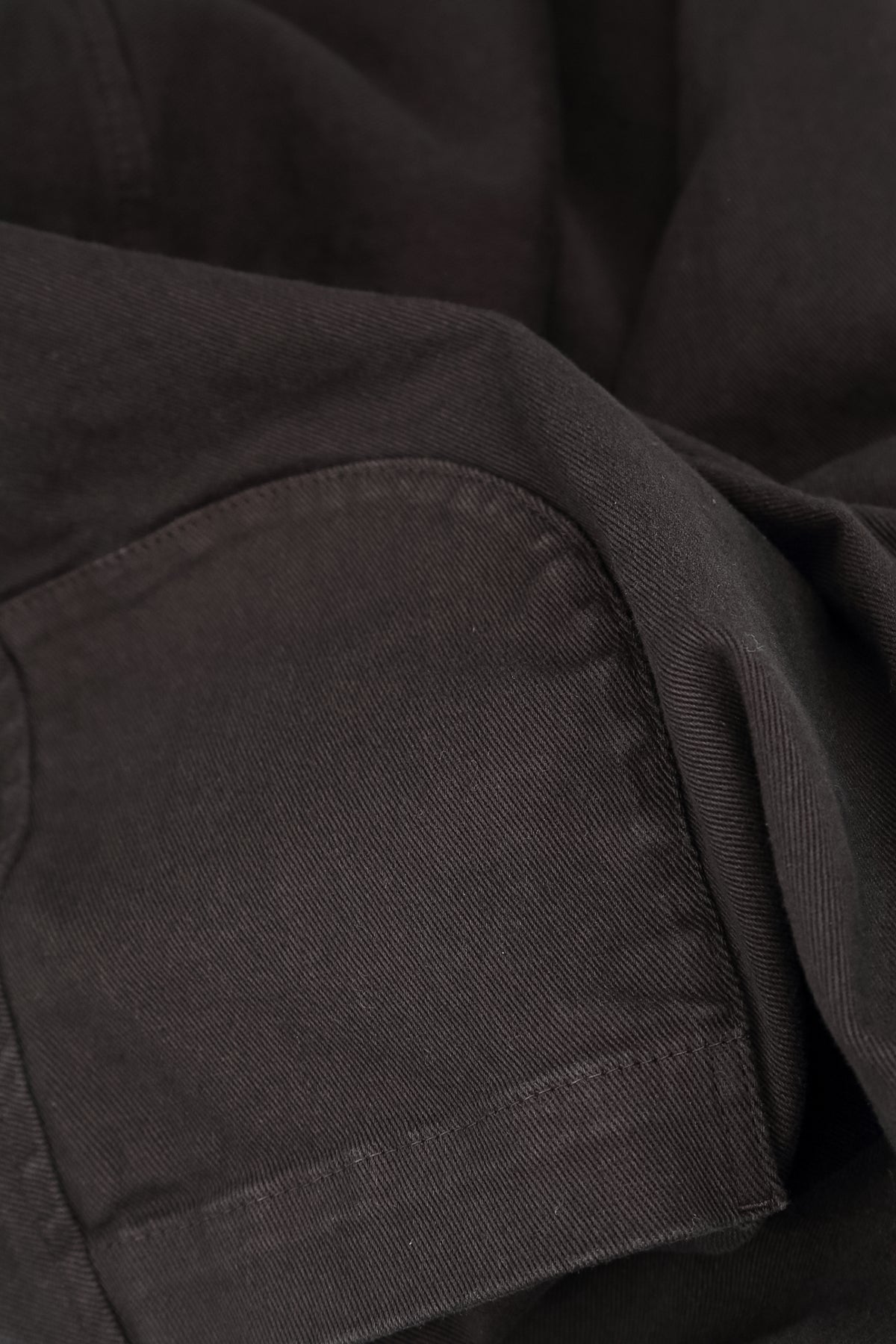 Cropped Charcoal Stretch Cotton Trousers