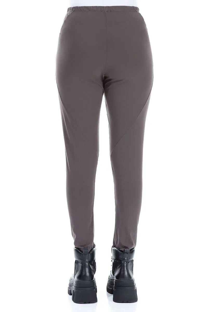 Forest Brown Cotton Leggings 2