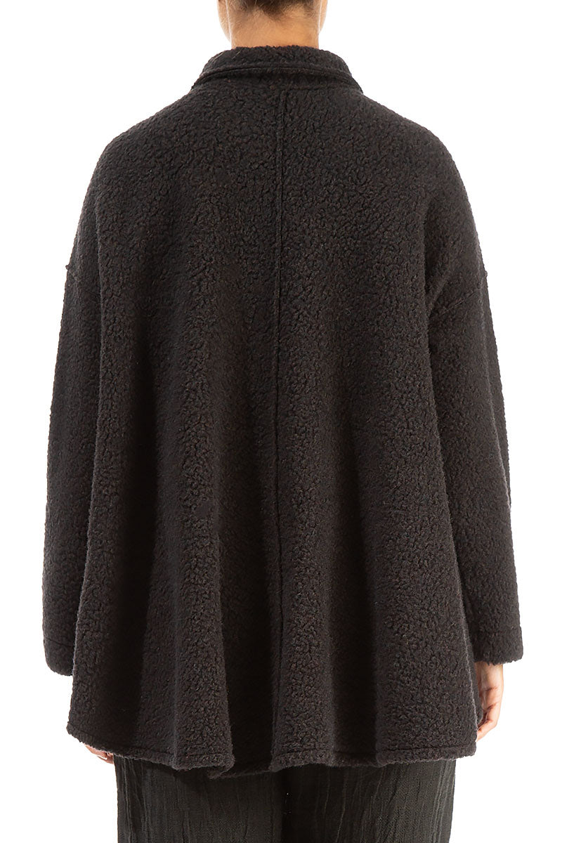 Dark Chocolate Plush Wool Cotton Shirt 2