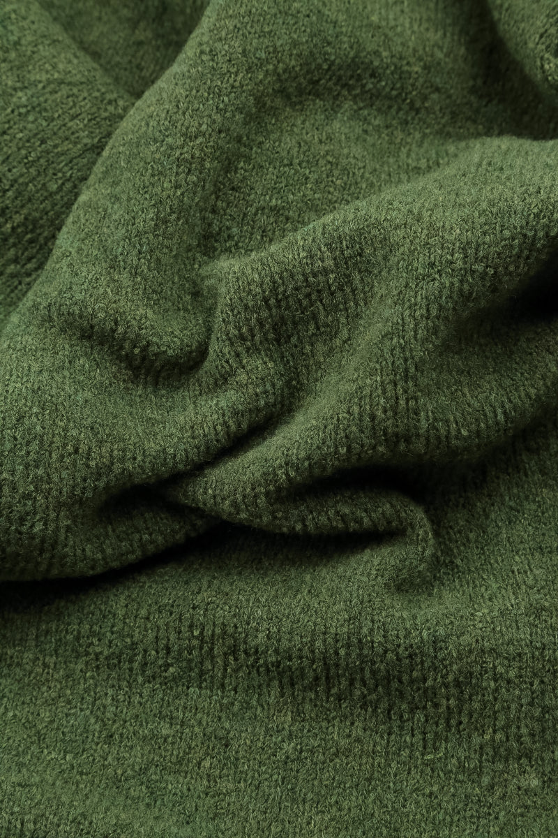 Dark Sage Wool Leg Warmers