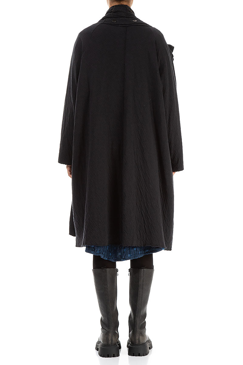 Detailed Side Open Wavy Cotton Jacket 2