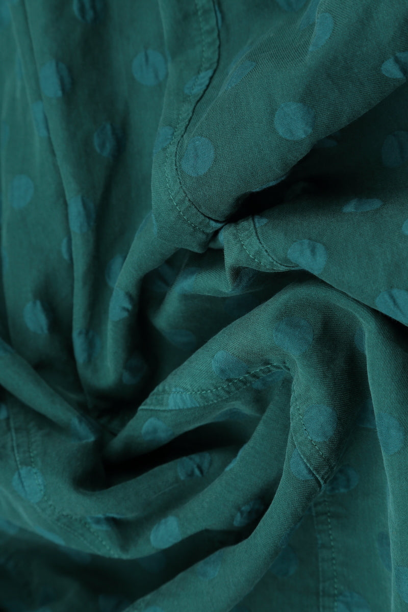 Dotty Emerald Silk Tunic 5