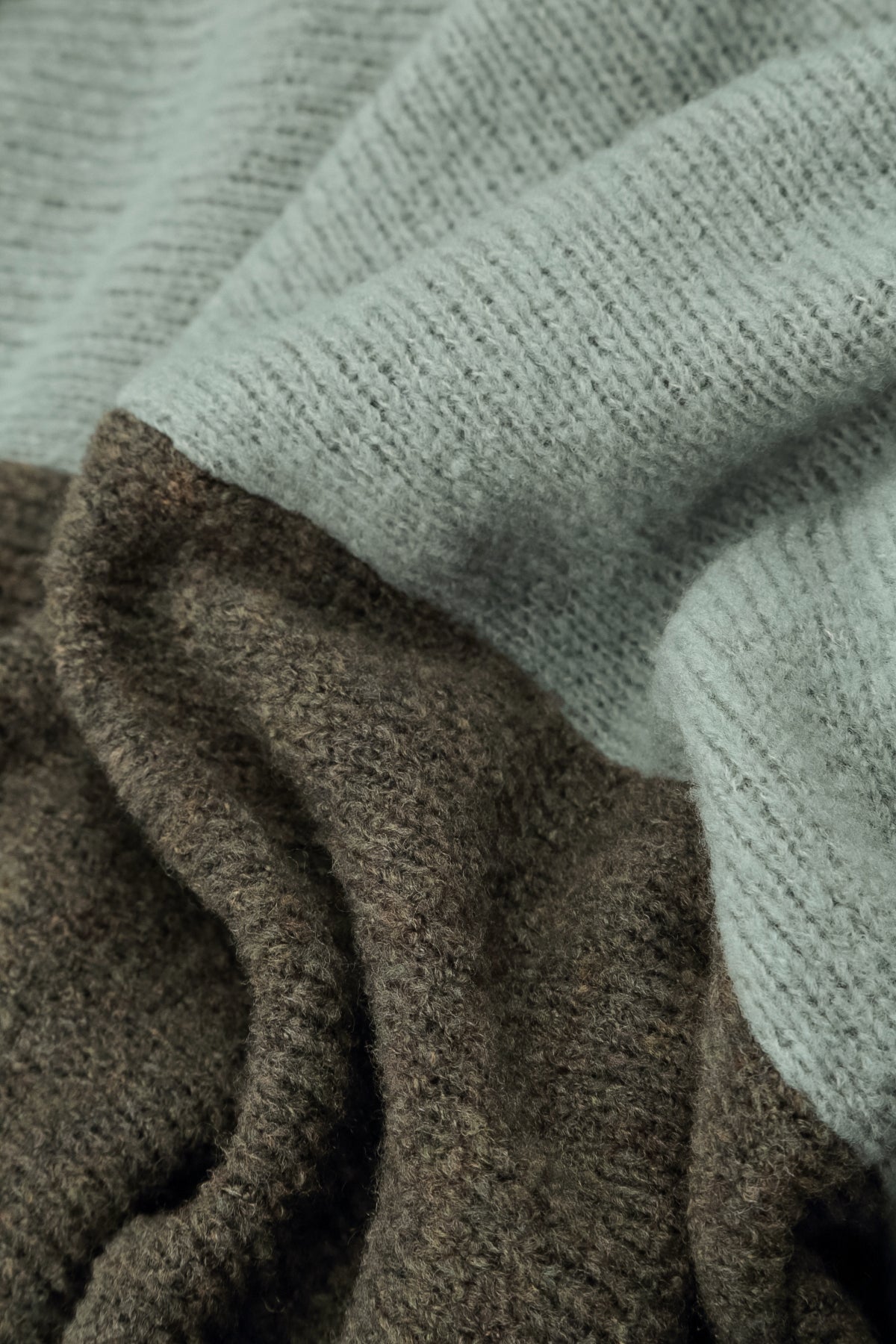 Dual Khaki & Pistachio Wool Sweater 5