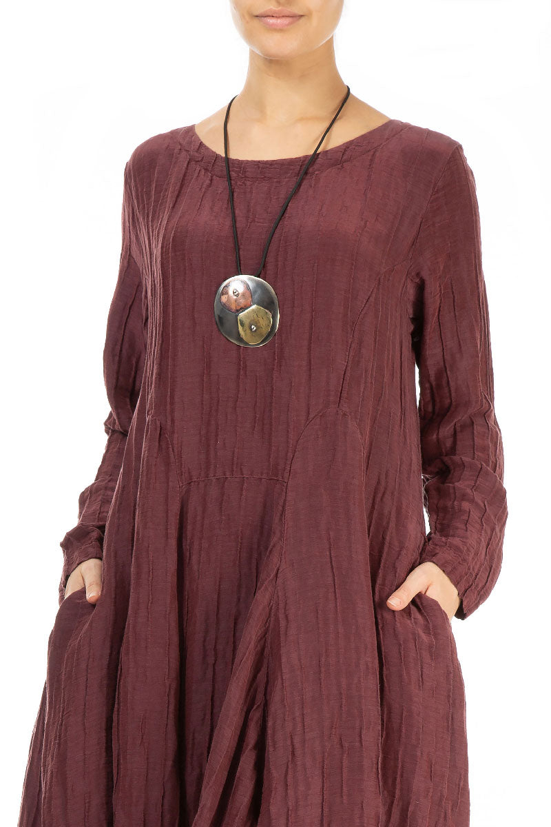 Eclipse Dual Metal Pendant Necklace 1