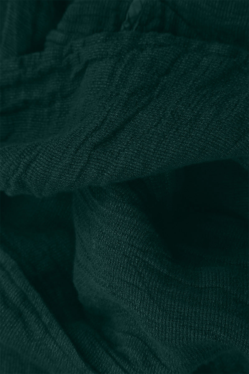 Emerald Textured Linen Tunic 5