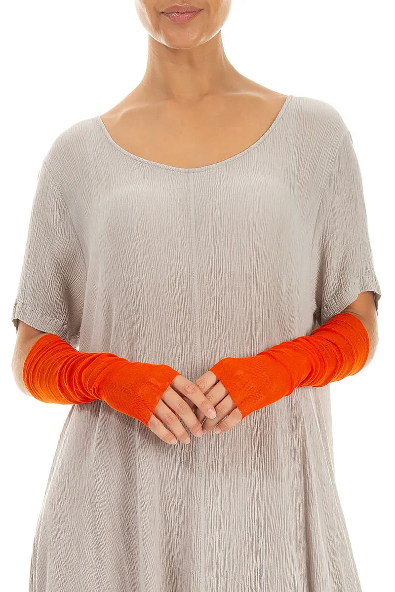Flame Orange Mesh Soft Cotton Wristlets