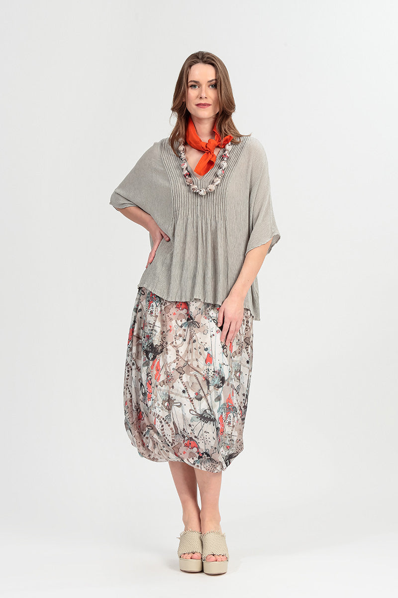 Flame Orange Pure Silk Square Scarf 6