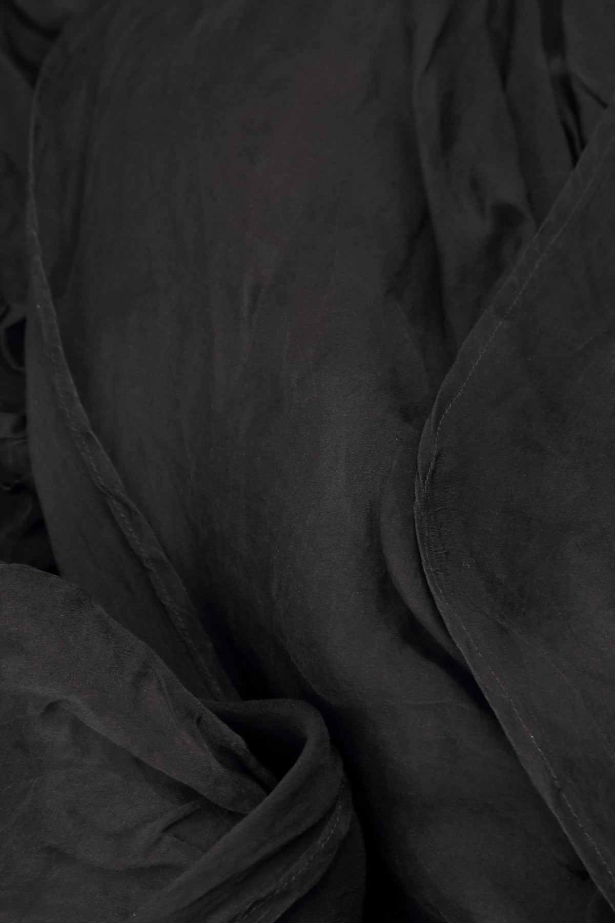 Flared Black Silk Chiffon Underskirt 4