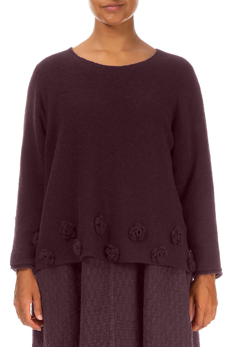 Flowers Mulberry Wool Sweater 1