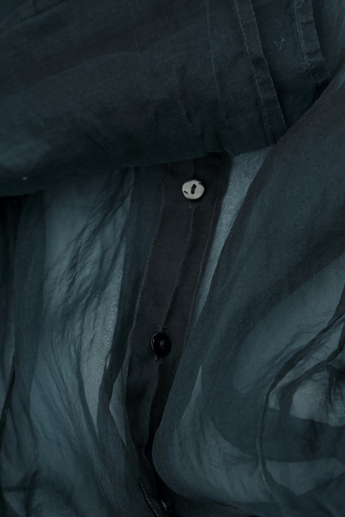 Flowing Deep Turquoise Silk Chiffon Jacket